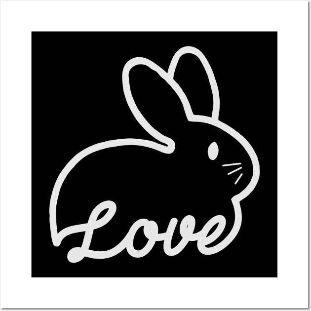 Love bunny Wall Art by denufaw